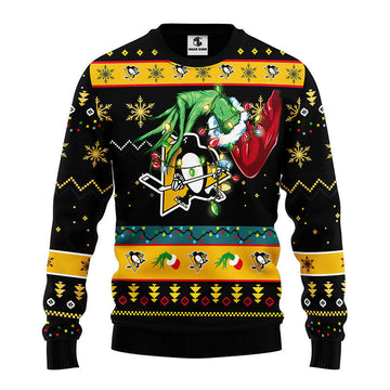 Pittsburgh Penguins Grinch Ugly Christmas Sweater Moonbestprint