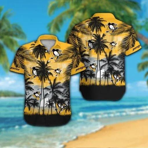 Pittsburgh Penguins Hawaiian Shirt 1, NHL Hawaiian Shirt Moonbestprint