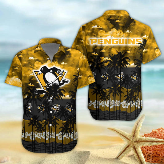 Pittsburgh Penguins Hawaiian Shirt 2, NHL Hawaiian Shirt Moonbestprint