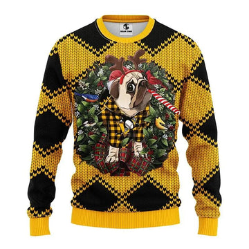 Pittsburgh Penguins Pub Dog Ugly Christmas Sweater, NHL Christmas Sweater Moonbestprint