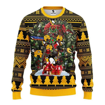 Pittsburgh Penguins Tree Ball Ugly Christmas Sweater, NHL Christmas Sweater Moonbestprint