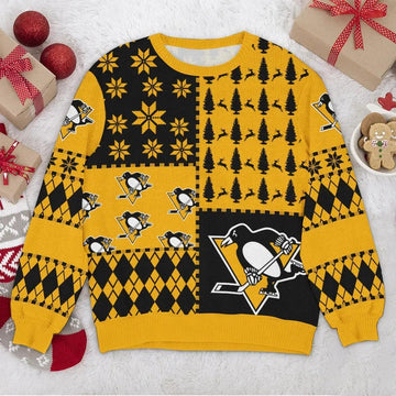 Pittsburgh Penguins Ugly Christmas Sweater, NHL Christmas Sweater Moonbestprint