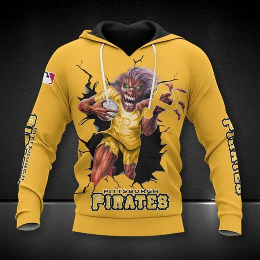 Pittsburgh Pirates All Over Print MLB Hoodie 1, MLB Hoodie Moonbestprint