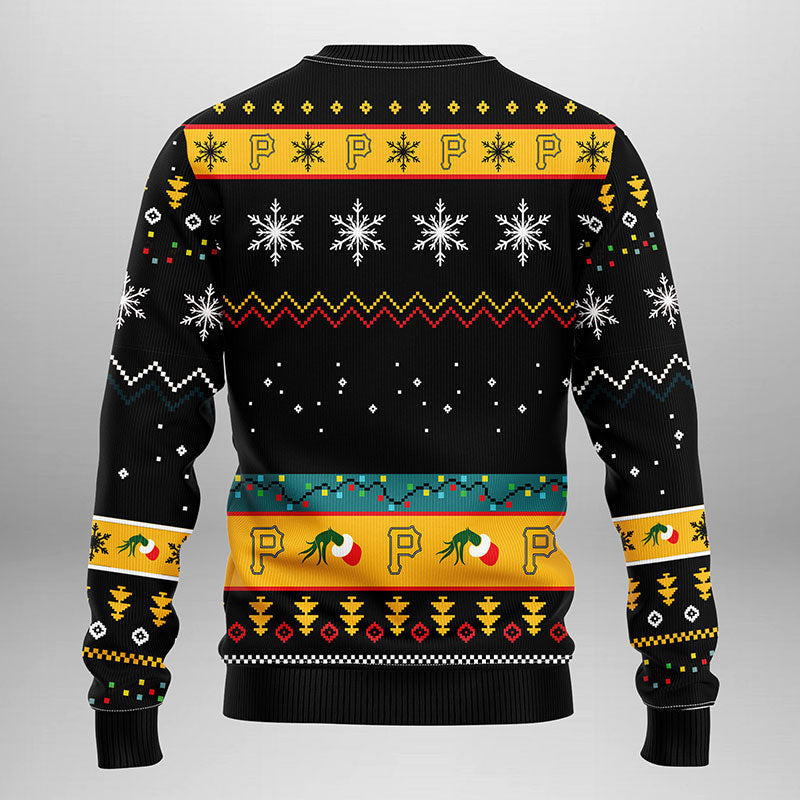Pittsburgh Pirates Grinch Ugly Christmas Sweater Moonbestprint