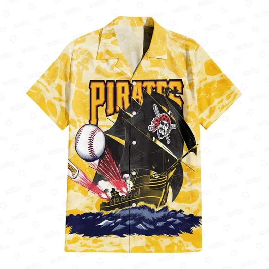 Pittsburgh Pirates High Seas Raider Hawaiian Shirt, MLB Hawaiian Shirt Moonbestprint