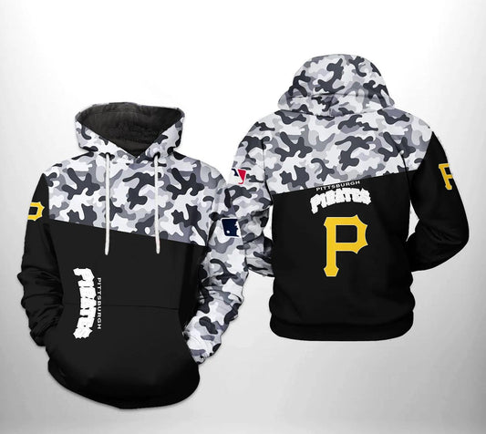 Pittsburgh Pirates MLB Camo Veteran 3D Hoodie, MLB Hoodie Moonbestprint