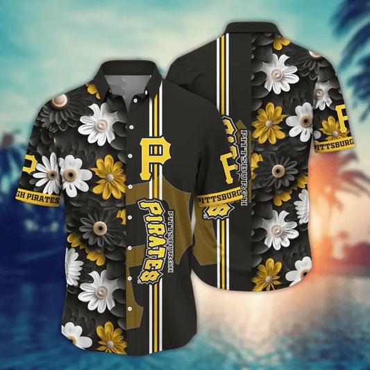 Pittsburgh Pirates MLB Flower Aloha Hawaiian Shirt 13, MLB Hawaiian Shirt Moonbestprint