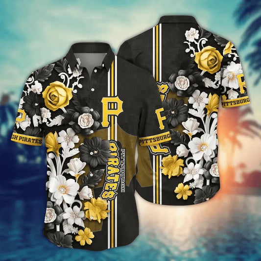 Pittsburgh Pirates MLB Flower Aloha Hawaiian Shirt 16, MLB Hawaiian Shirt Moonbestprint