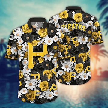 Pittsburgh Pirates MLB Flower Aloha Hawaiian Shirt 17, MLB Hawaiian Shirt Moonbestprint