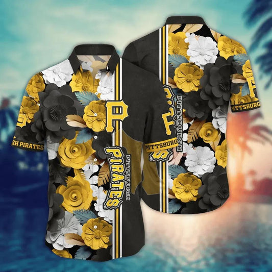 Pittsburgh Pirates MLB Flower Aloha Hawaiian Shirt 19, MLB Hawaiian Shirt Moonbestprint
