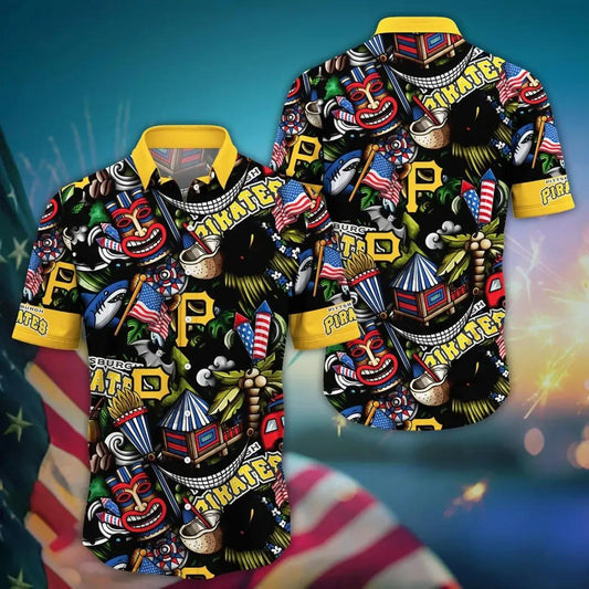 Pittsburgh Pirates MLB Flower Aloha Hawaiian Shirt 20, MLB Hawaiian Shirt Moonbestprint
