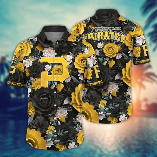 Pittsburgh Pirates MLB Flower Aloha Hawaiian Shirt 6, MLB Hawaiian Shirt Moonbestprint