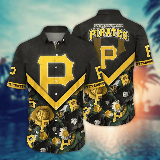 Pittsburgh Pirates MLB Flower Aloha Hawaiian Shirt 7, MLB Hawaiian Shirt Moonbestprint