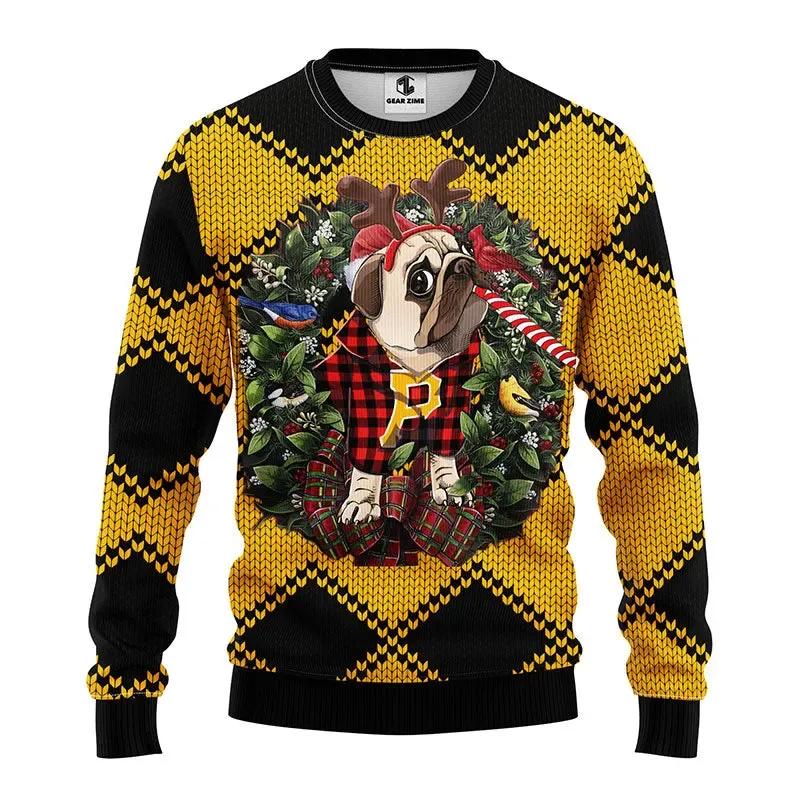 Pittsburgh Pirates Pub Dog Ugly Christmas Sweater, MLB Christmas Sweater Moonbestprint