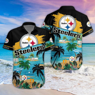 Pittsburgh Steelers Aloha Shirt, NFL Hawaiian Shirt Moonbestprint