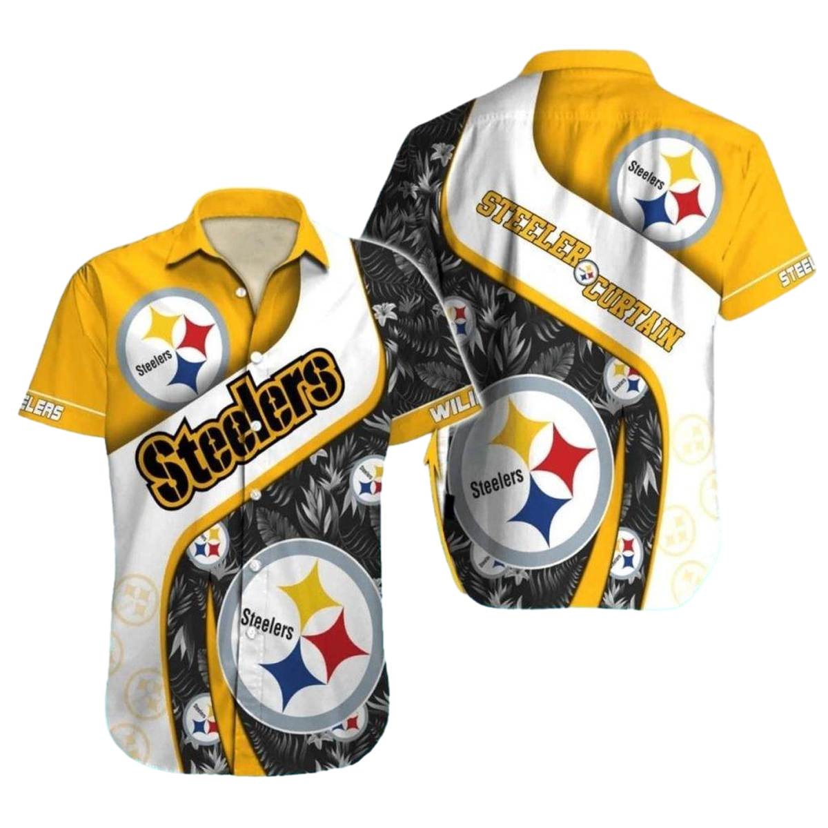 Pittsburgh Steelers Curtain Hawaiian Shirt - Moonbestprint