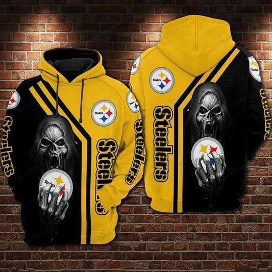 Pittsburgh Steelers Death NFL 3D Hoodie, NFL Hoodie Moonbestprint