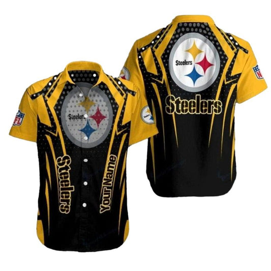 Pittsburgh Steelers Dynamic Play Abstract Art Hawaiian Shirt - Moonbestprint