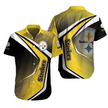 Pittsburgh Steelers Dynamic Play Gold Rush Hawaiian Shirt - Moonbestprint