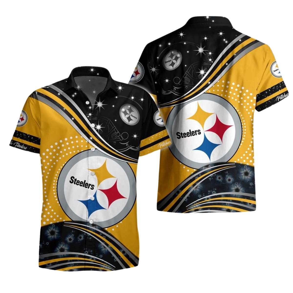 Pittsburgh Steelers Galaxy Sky Hawaiian Shirt - Moonbestprint