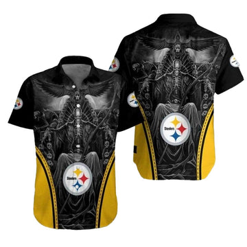 Pittsburgh Steelers Game Of Steelers Dead Skull Hawaiian Shirt - Moonbestprint