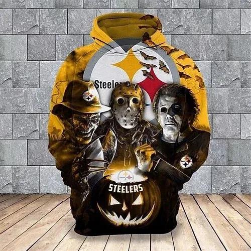 Pittsburgh Steelers Halloween Movie 3D Hoodie, NFL Hoodie Moonbestprint