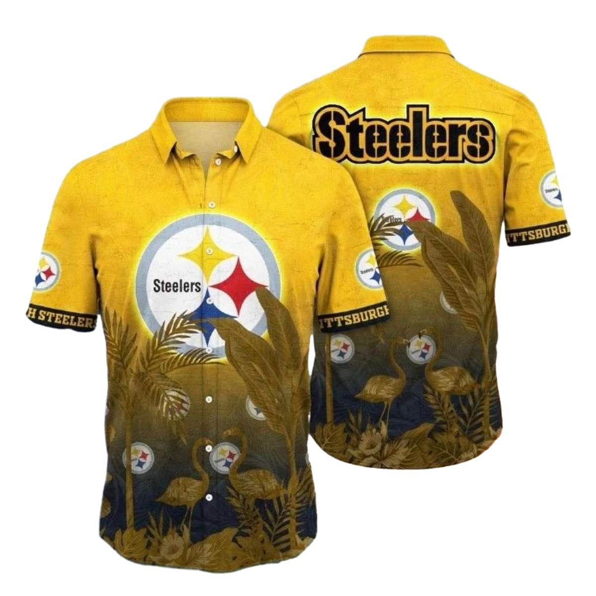 Pittsburgh Steelers Jungle Roar Team Spirit Hawaiian Shirt - Moonbestprint