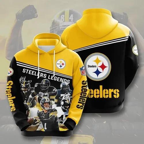 Pittsburgh Steelers Legends Hoodie 3D, NFL Hoodie Moonbestprint