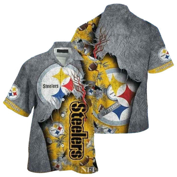 Pittsburgh Steelers Logo And Jesus Oceanic Treasure Hawaiian Shirt - Moonbestprint