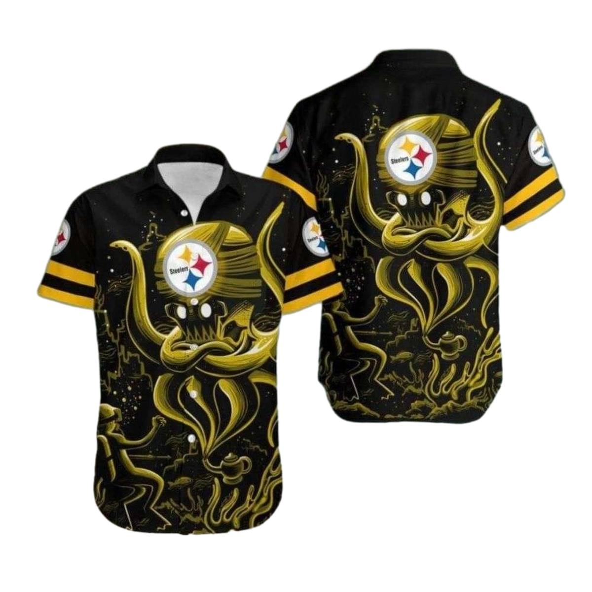 Pittsburgh Steelers Mystical Seas Creature Hawaiian Shirt - Moonbestprint