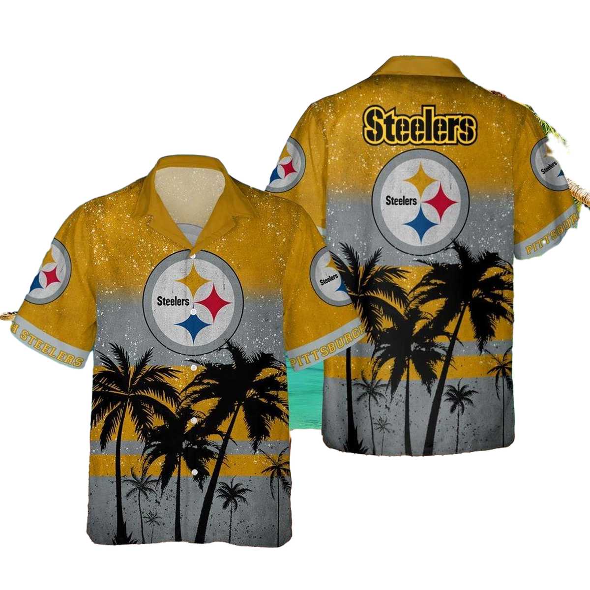 Pittsburgh Steelers Vintage Floral New Summer 2025 Hawaiian Shirt - Moonbestprint