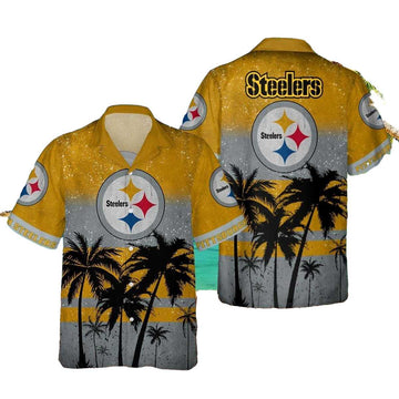 Pittsburgh Steelers Vintage Floral New Summer 2025 Hawaiian Shirt - Moonbestprint