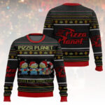 Pizza Planet Food and Fun Space Port Ugly Christmas Sweater – Moonbestprint