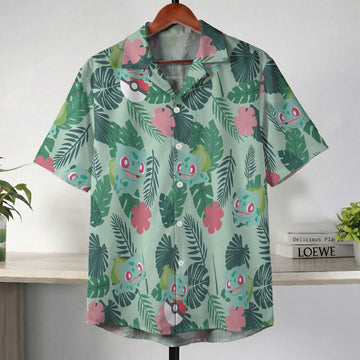 Pokemon Bulbasaur Tropical Green Hawaii Shirt – Moonbestprint