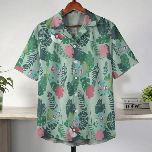 Pokemon Bulbasaur Tropical Green Hawaii Shirt – Moonbestprint