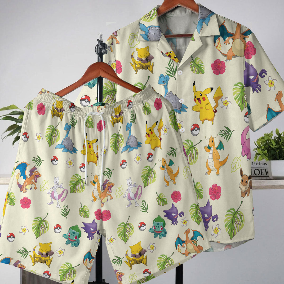Pokémon Classic Characters Tropical Swim Shorts – Moonbestprint