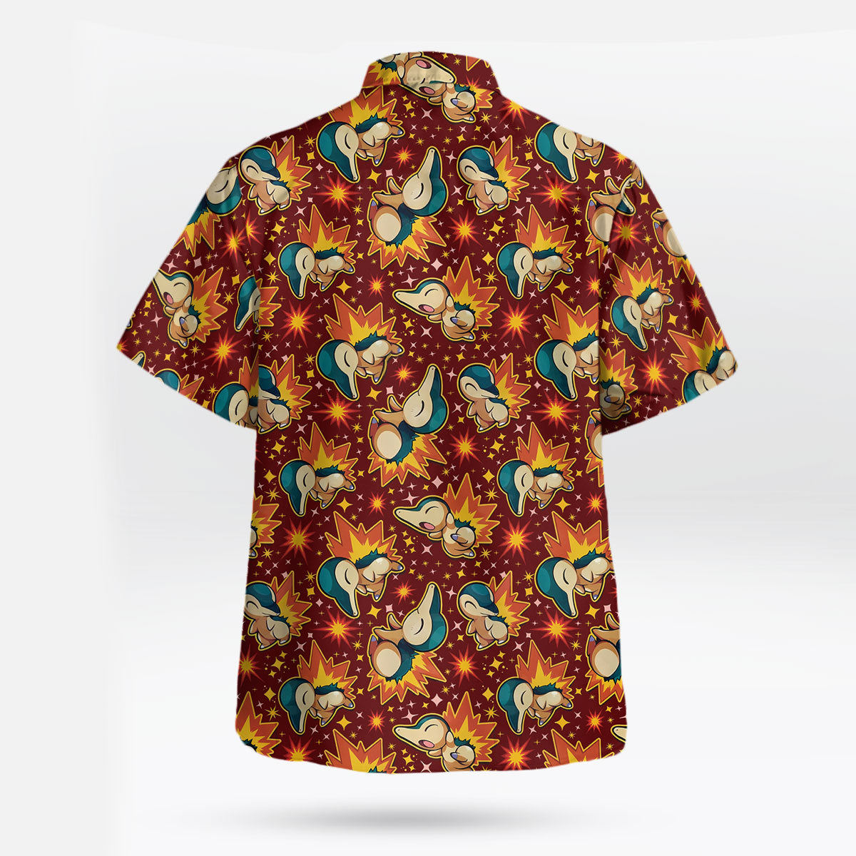 Pokemon Cyndaquil Fire Pattern Hawaiian Shirt – Moonbestprint