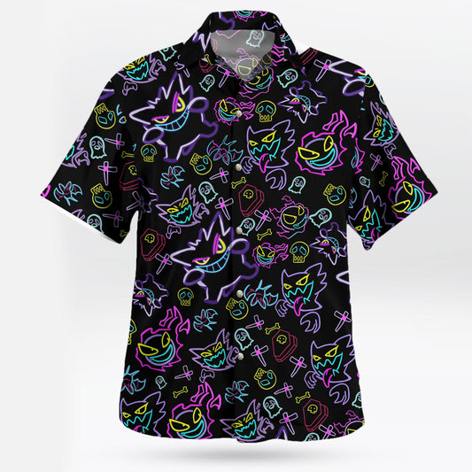 Pokemon Gengar Pattern Aloha Shirt Unique Anime Hawaiian Shirt for Fans – Moonbestprint