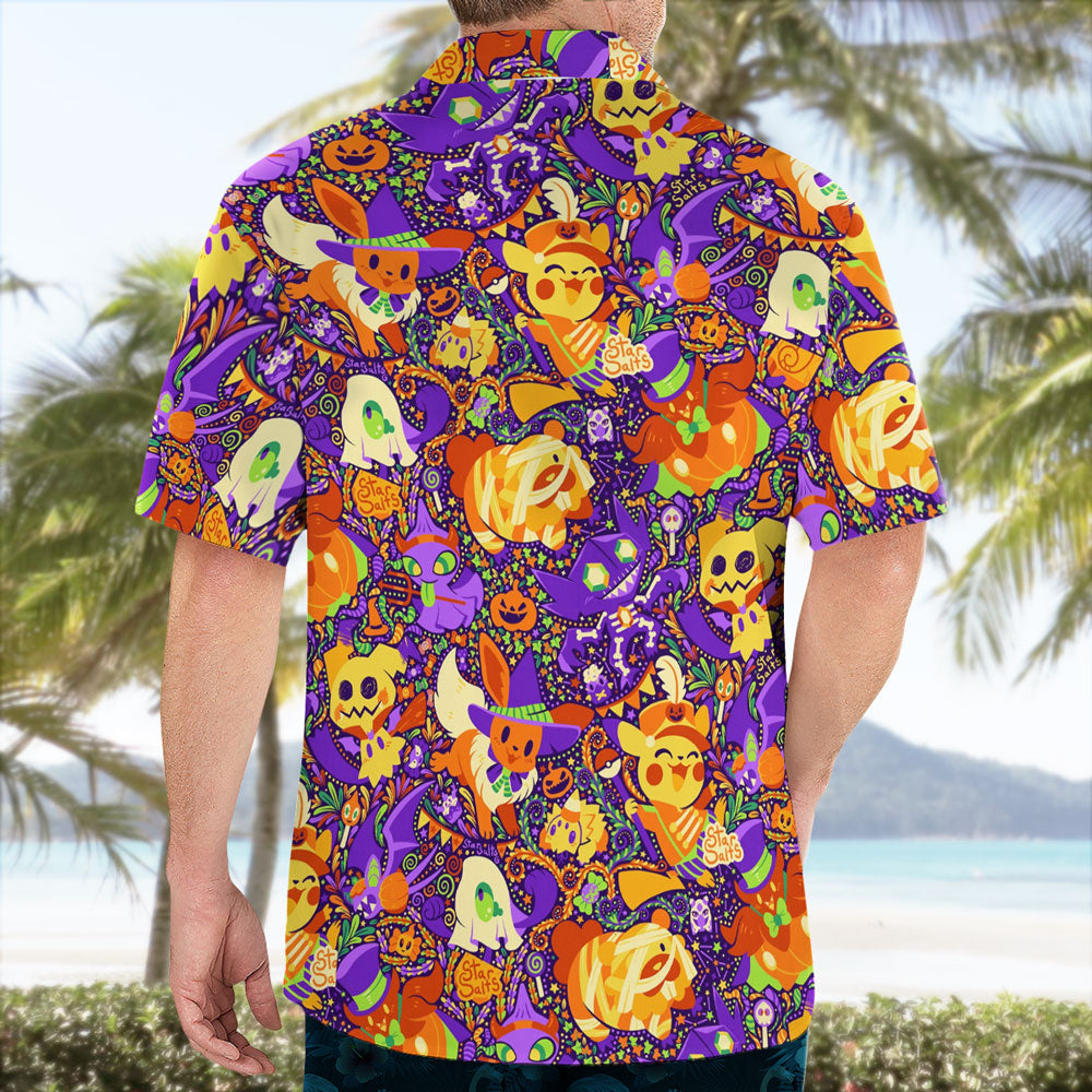 Pokemon Halloween Party Shirt Eevee Pikachu Mimikyu Design – Moonbestprint