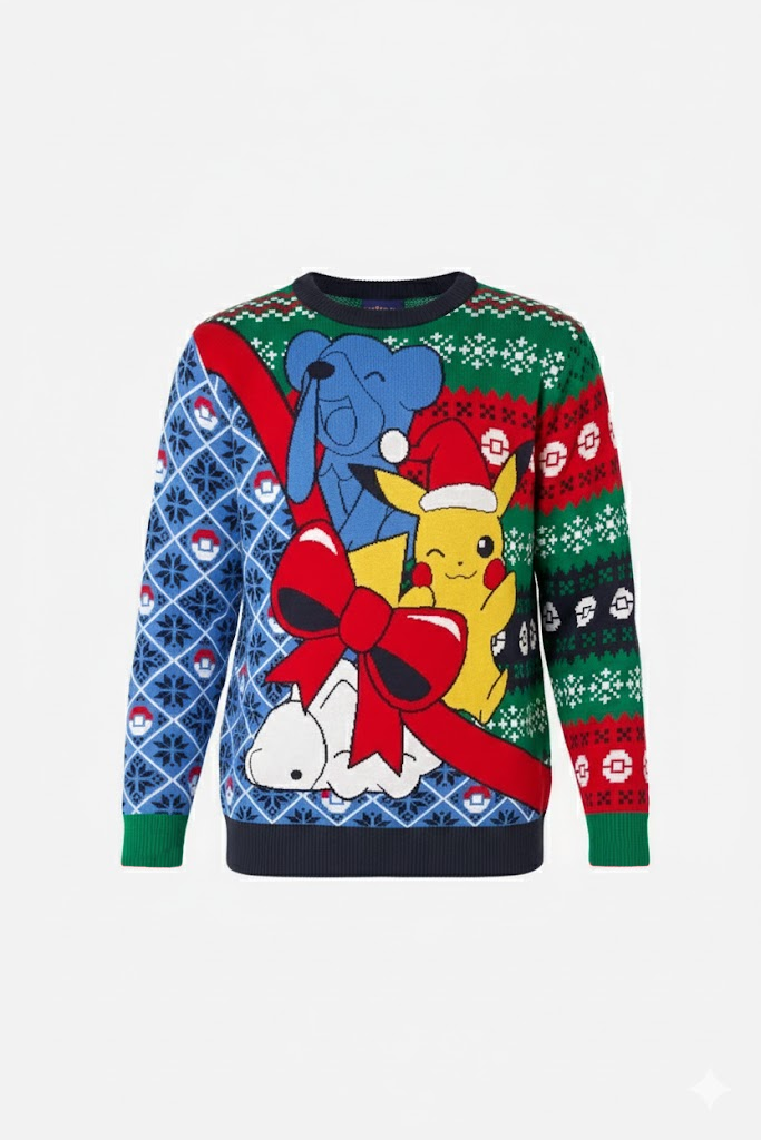 Pokémon Holiday Ugly Sweater 2025 – Moonbestprint