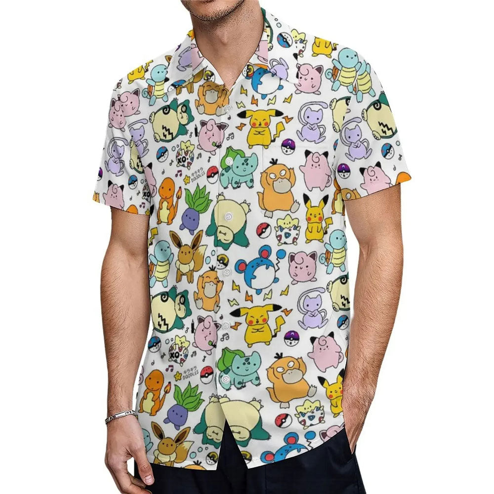 Pokemon Mini Characters Hawaiian Shirt – Moonbestprint