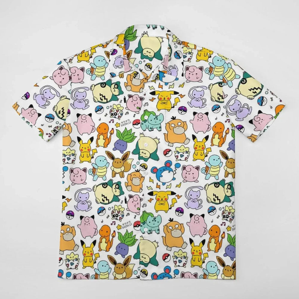 Pokemon Mini Characters Hawaiian Shirt – Moonbestprint