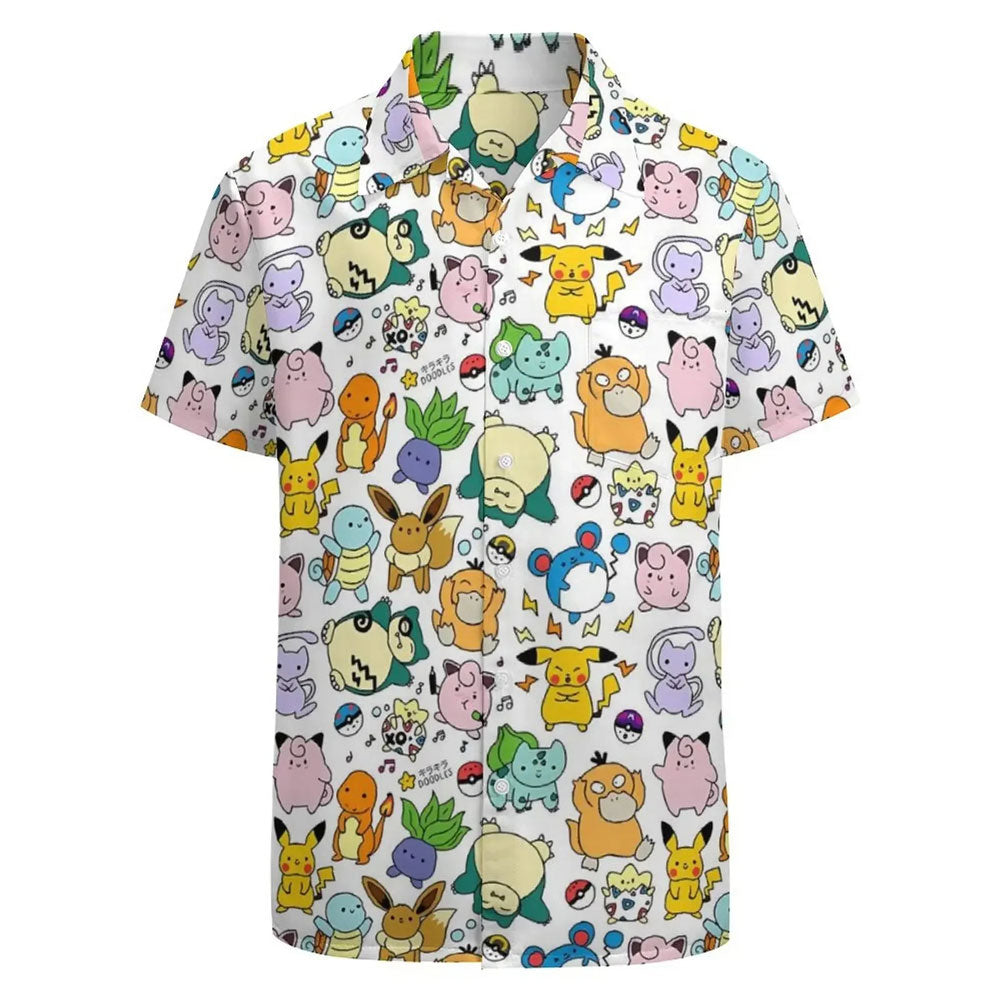 Pokemon Mini Characters Hawaiian Shirt – Moonbestprint