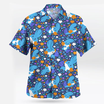 Pokemon Mudkip Blue Aloha Pattern Hawaiian Shirt – Moonbestprint