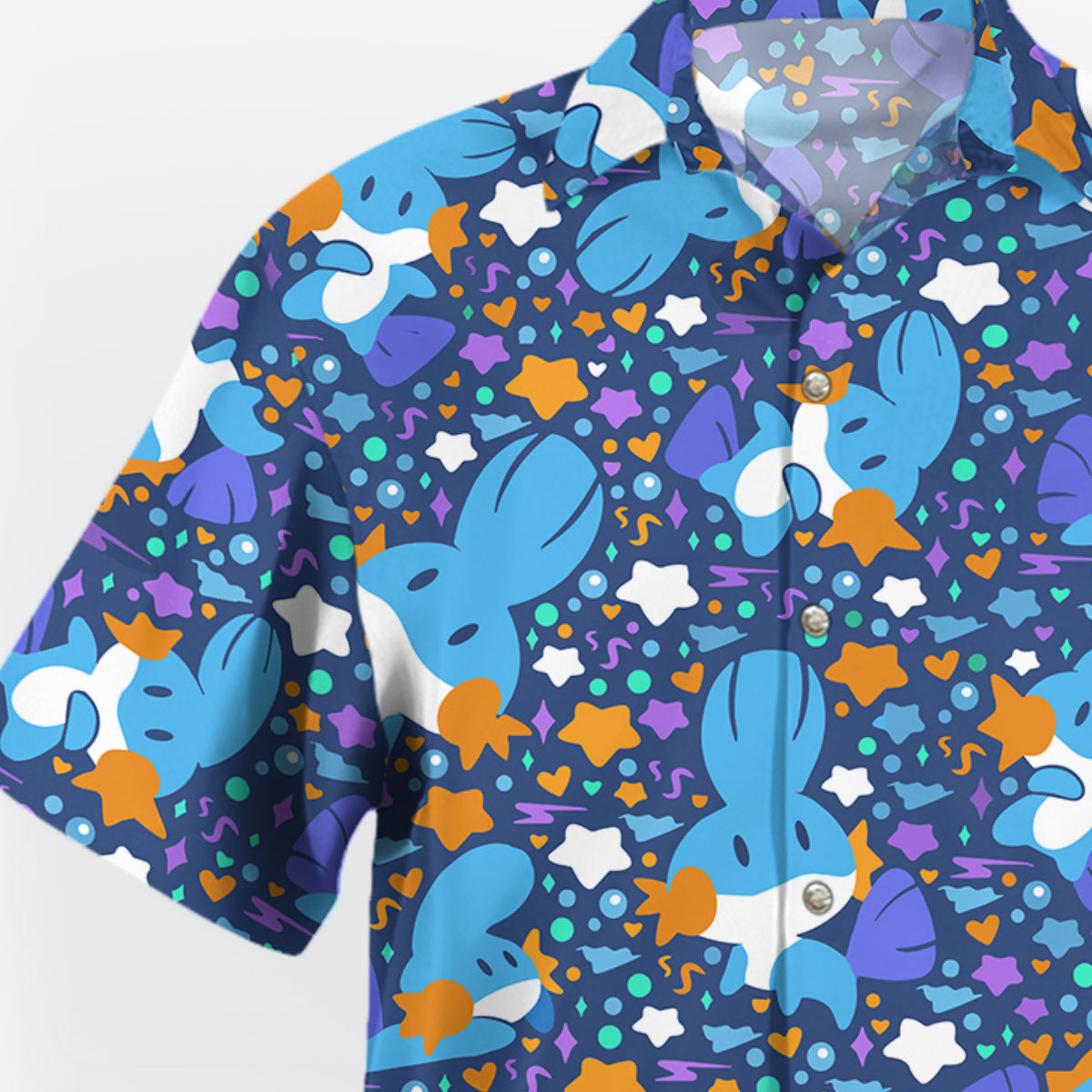 Pokemon Mudkip Blue Aloha Pattern Hawaiian Shirt – Moonbestprint