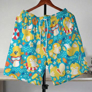 Anime Pokemon Psyduck Beach Tropical Swim Shorts – Moonbestprint