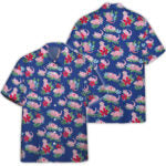 Pokemon Slowpoke Pink Button Shirt Blue Generation Hawaiian Shirts – Moonbestprint