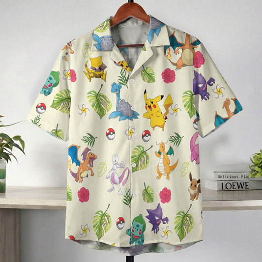 Pokemon Tropical Cream Anime Hawaiian Shirt – Moonbestprint