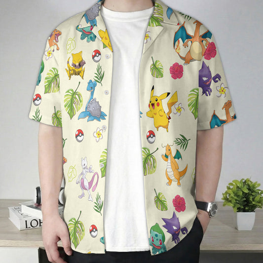 Pokemon Tropical Cream Anime Hawaiian Shirt – Moonbestprint