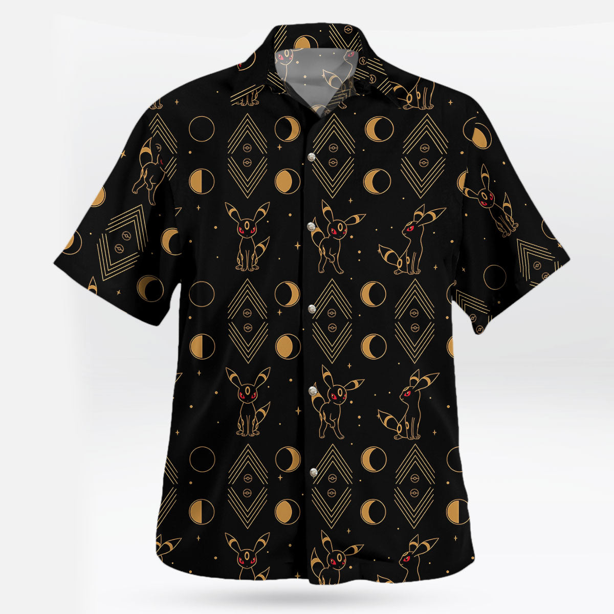 Pokémon Umbreon Moon Phase Tropical Hawaiian Shirt – Moonbestprint